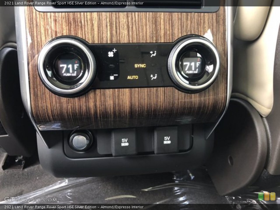 Almond/Espresso Interior Controls for the 2021 Land Rover Range Rover Sport HSE Silver Edition #140421489