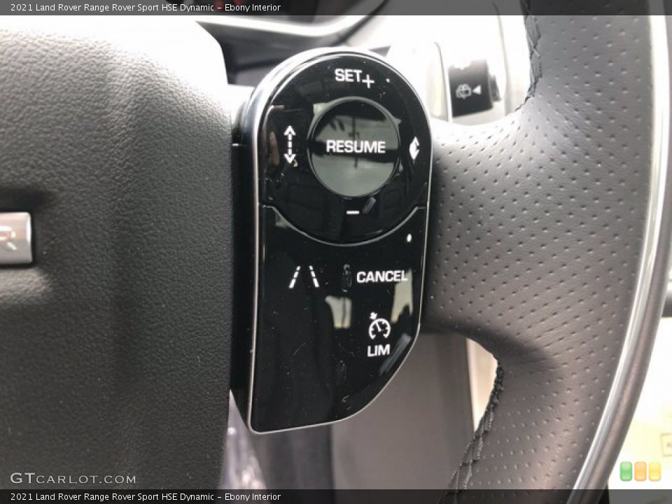 Ebony Interior Steering Wheel for the 2021 Land Rover Range Rover Sport HSE Dynamic #140421963