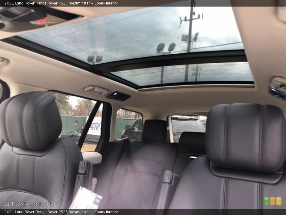 Ebony Interior Sunroof for the 2021 Land Rover Range Rover P525 Westminster #140422422