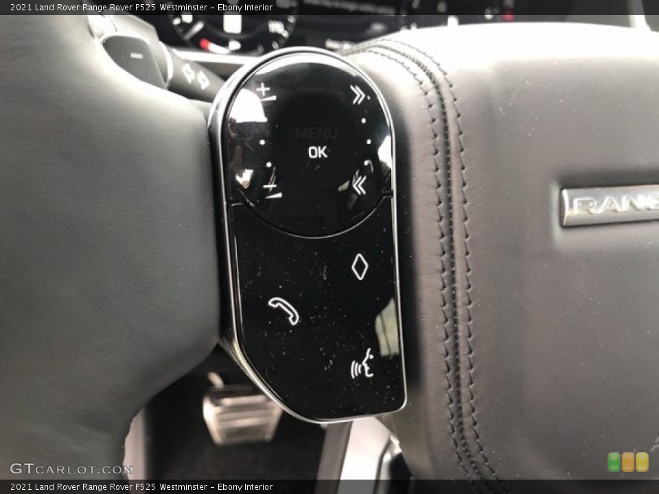 Ebony Interior Steering Wheel for the 2021 Land Rover Range Rover P525 Westminster #140422833