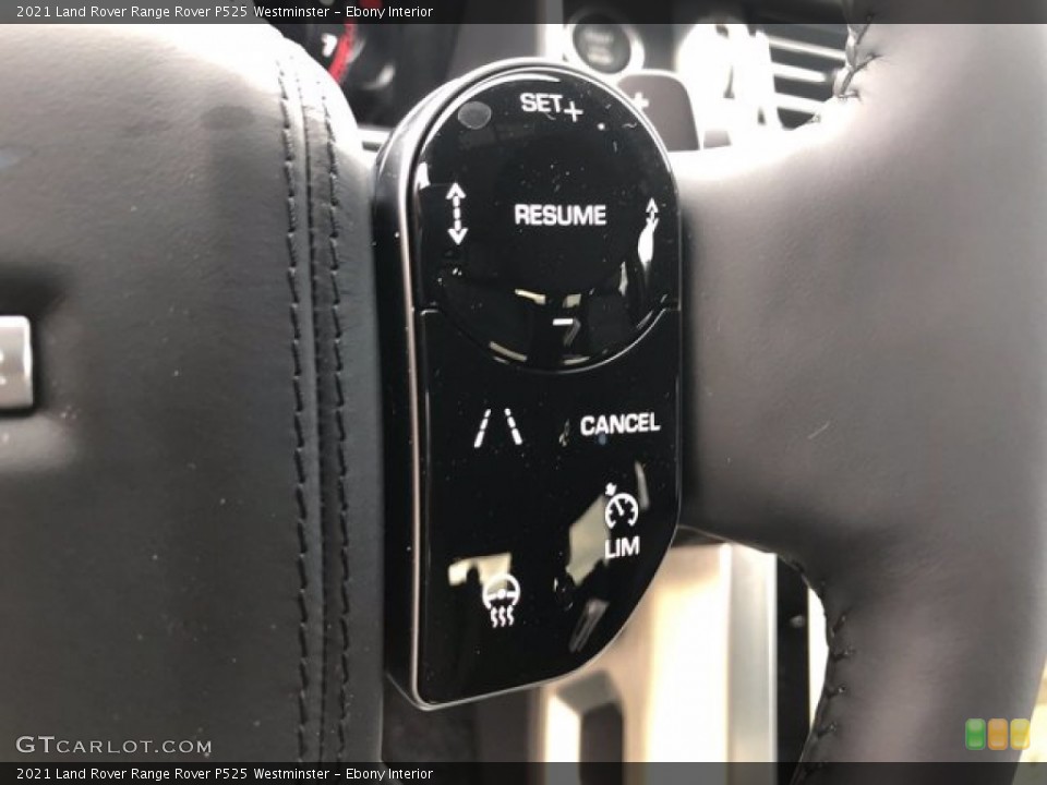 Ebony Interior Steering Wheel for the 2021 Land Rover Range Rover P525 Westminster #140422848
