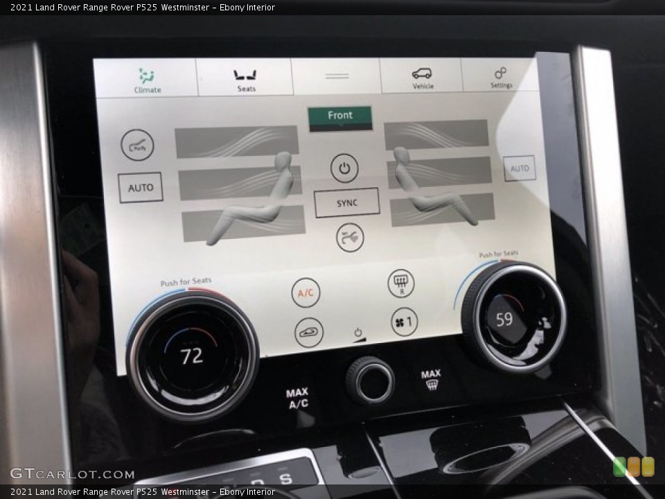Ebony Interior Controls for the 2021 Land Rover Range Rover P525 Westminster #140422960