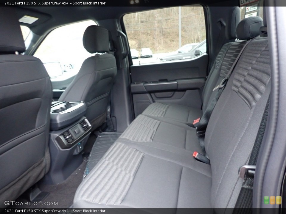 Sport Black Interior Rear Seat for the 2021 Ford F150 STX SuperCrew 4x4 #140424558