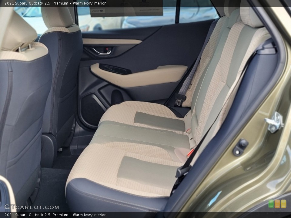 Warm Ivory Interior Rear Seat for the 2021 Subaru Outback 2.5i Premium #140424963