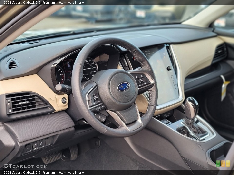 Warm Ivory Interior Dashboard for the 2021 Subaru Outback 2.5i Premium #140425038