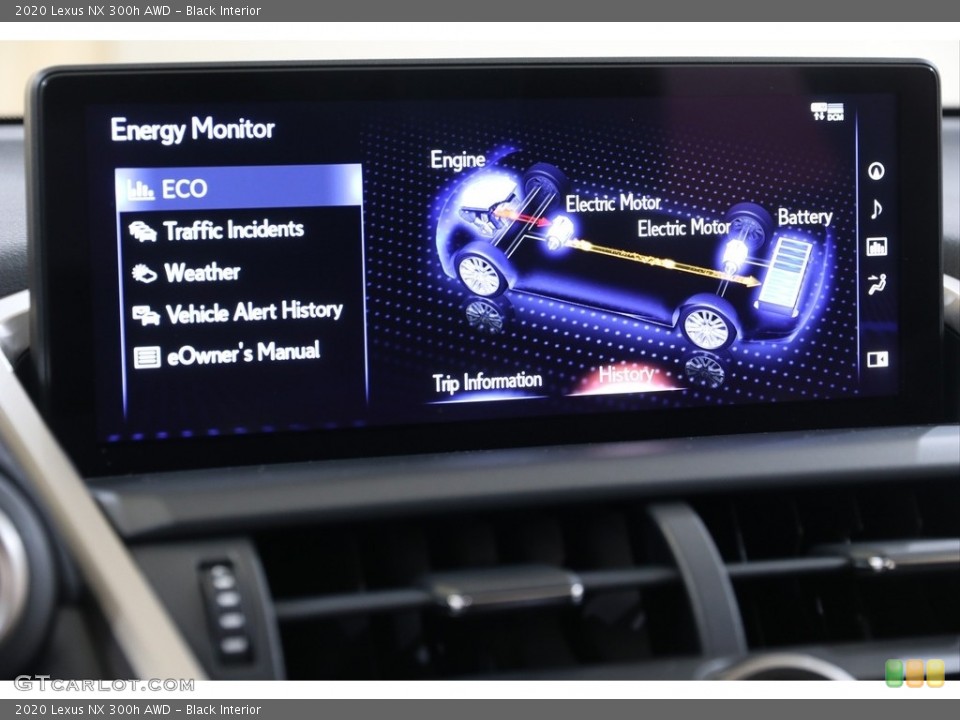 Black Interior Controls for the 2020 Lexus NX 300h AWD #140426145