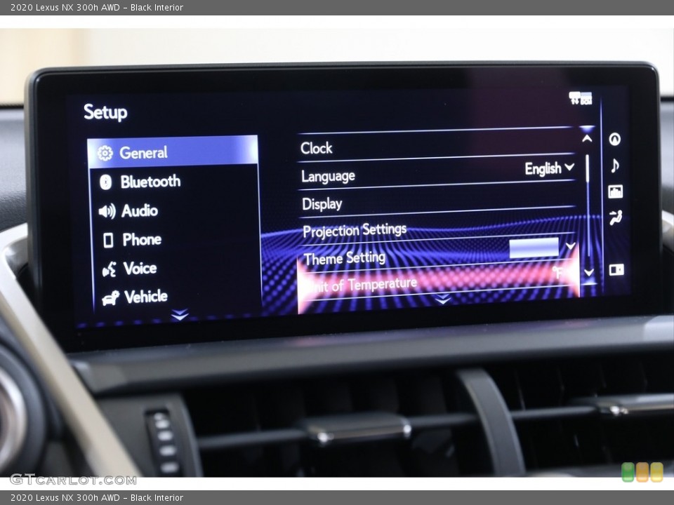 Black Interior Controls for the 2020 Lexus NX 300h AWD #140426169