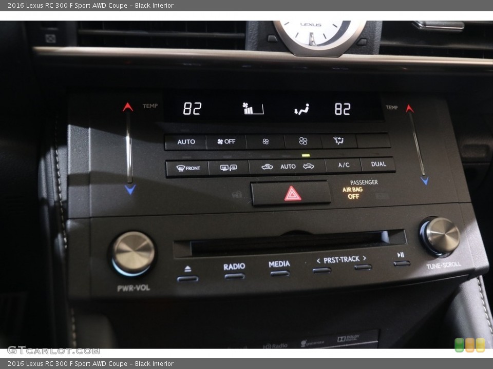 Black Interior Controls for the 2016 Lexus RC 300 F Sport AWD Coupe #140427078