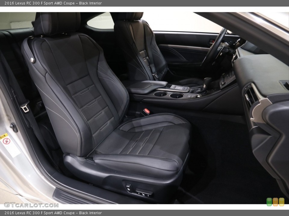 Black Interior Front Seat for the 2016 Lexus RC 300 F Sport AWD Coupe #140427213