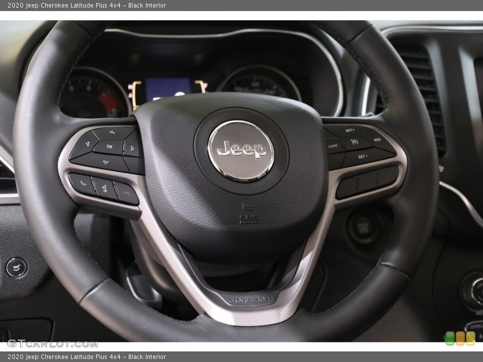 Black Interior Steering Wheel for the 2020 Jeep Cherokee Latitude Plus 4x4 #140428053