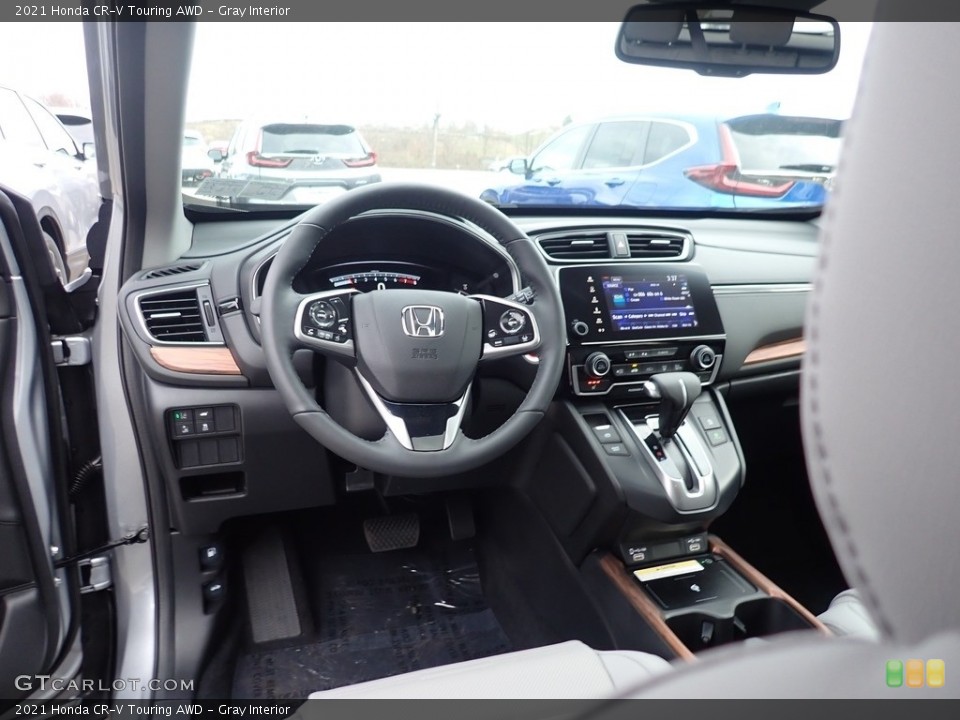 Gray Interior Dashboard for the 2021 Honda CR-V Touring AWD #140428692