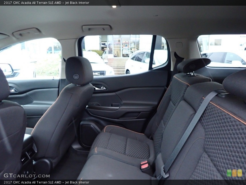Jet Black Interior Rear Seat for the 2017 GMC Acadia All Terrain SLE AWD #140430009