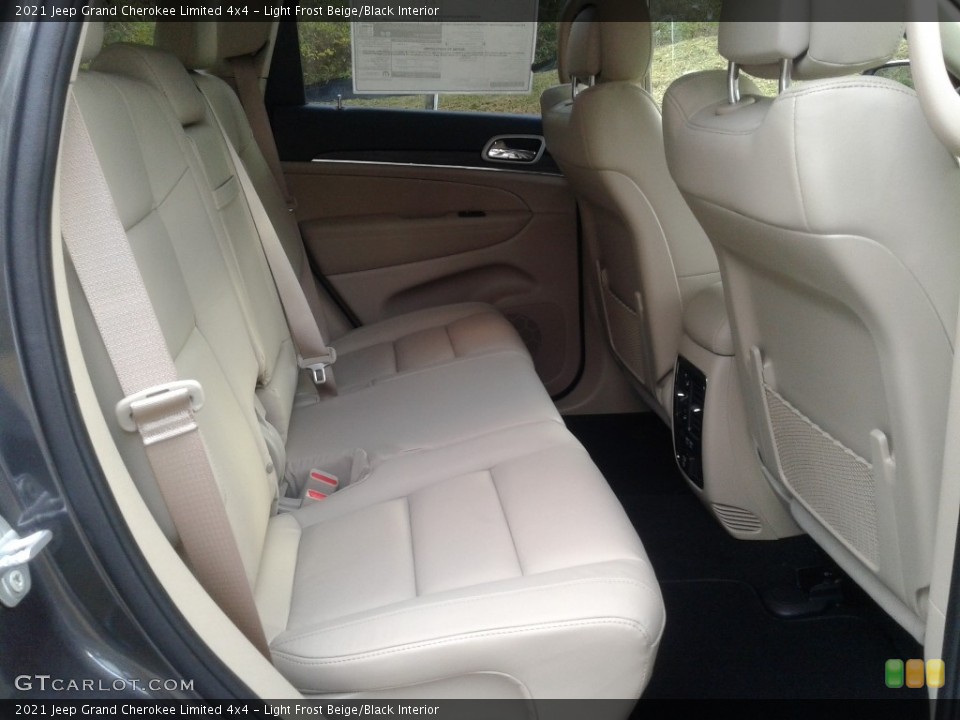 Light Frost Beige/Black Interior Rear Seat for the 2021 Jeep Grand Cherokee Limited 4x4 #140431555