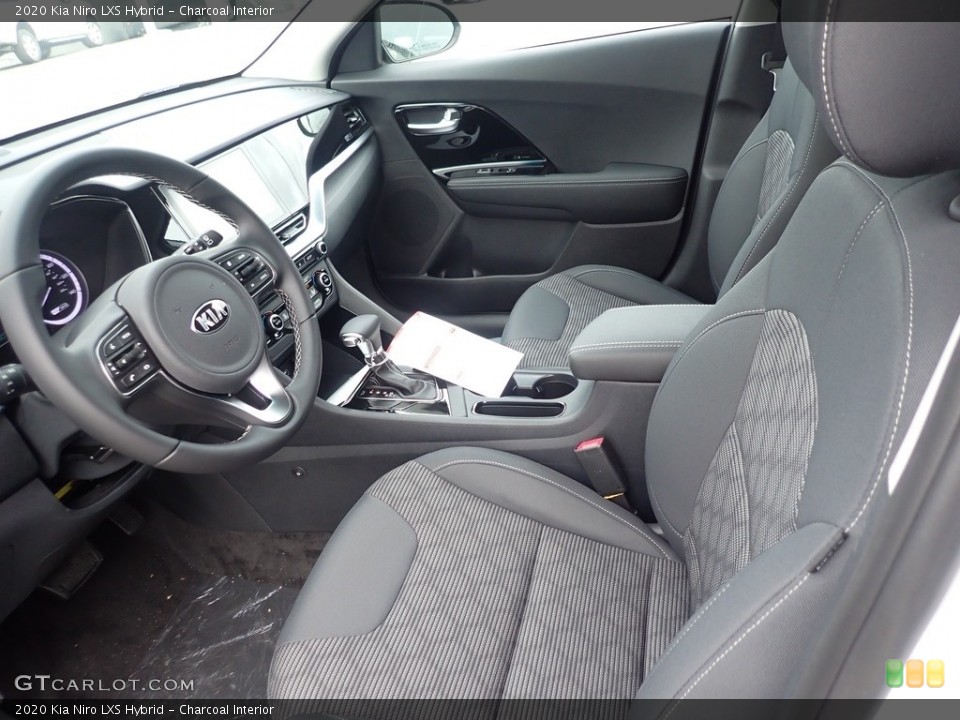 Charcoal Interior Front Seat for the 2020 Kia Niro LXS Hybrid #140432653