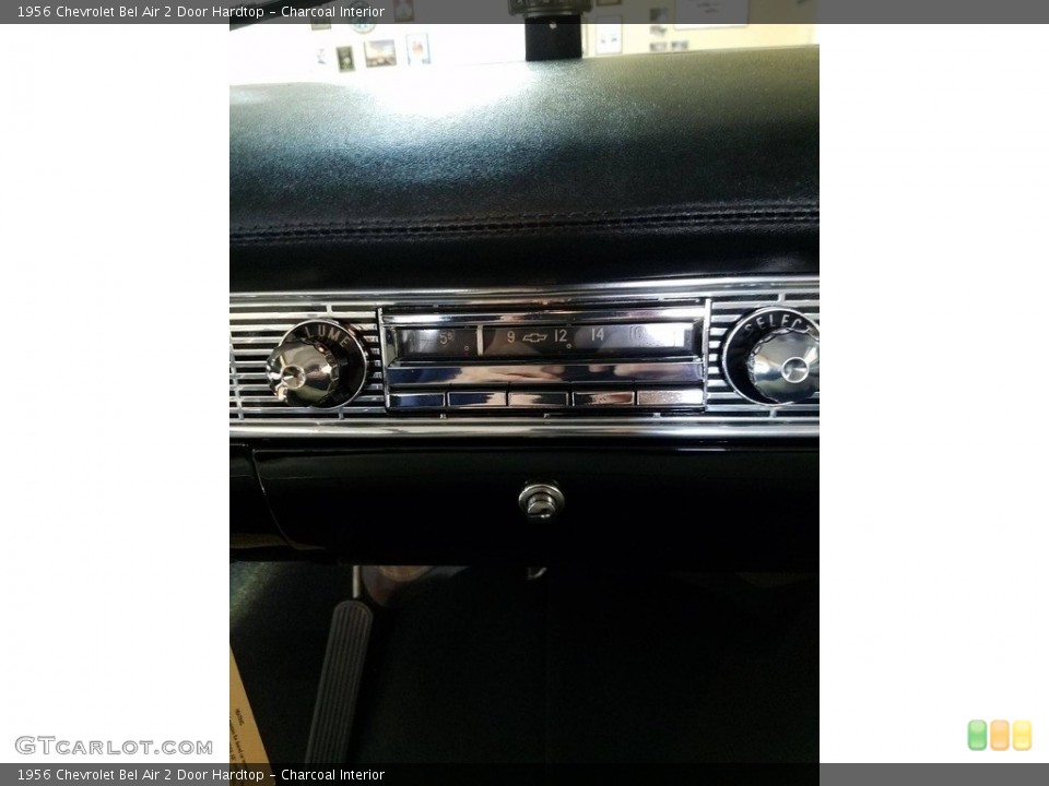 Charcoal Interior Audio System for the 1956 Chevrolet Bel Air 2 Door Hardtop #140433109