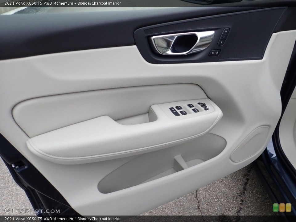 Blonde/Charcoal Interior Door Panel for the 2021 Volvo XC60 T5 AWD Momentum #140434693