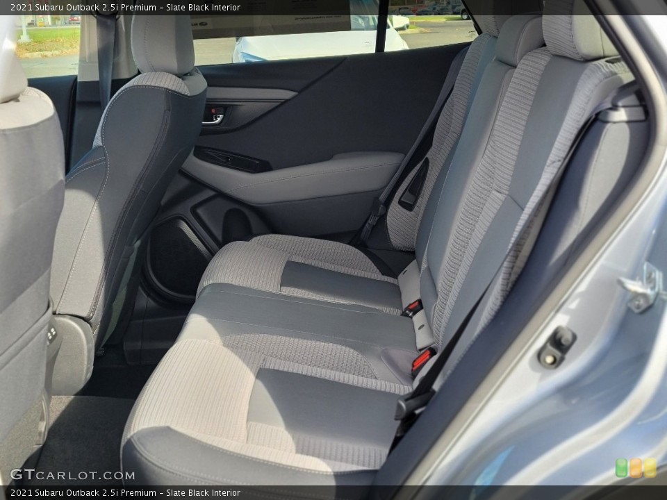 Slate Black Interior Rear Seat for the 2021 Subaru Outback 2.5i Premium #140434768