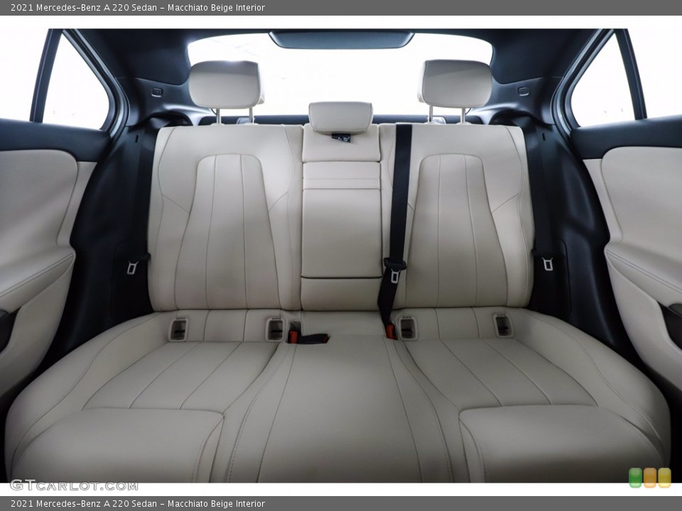 Macchiato Beige Interior Rear Seat for the 2021 Mercedes-Benz A 220 Sedan #140435680