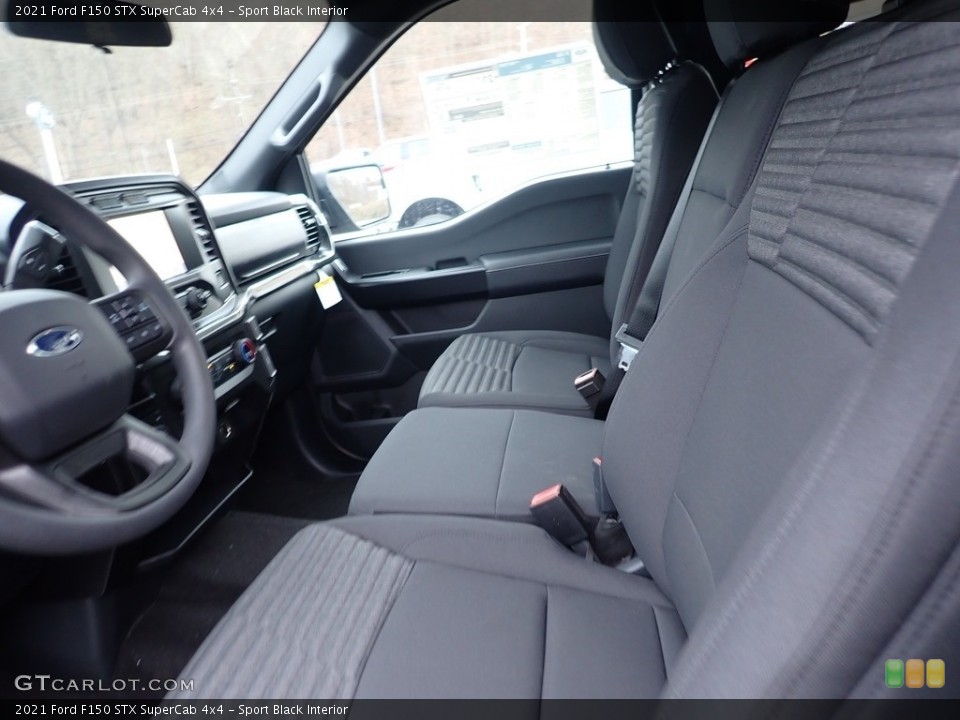 Sport Black 2021 Ford F150 Interiors