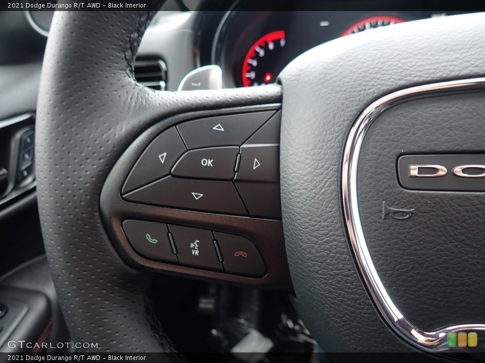 Black Interior Steering Wheel for the 2021 Dodge Durango R/T AWD #140439776