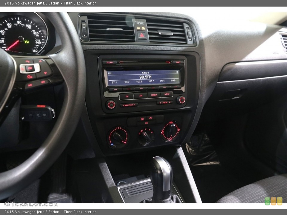 Titan Black Interior Controls for the 2015 Volkswagen Jetta S Sedan #140440094