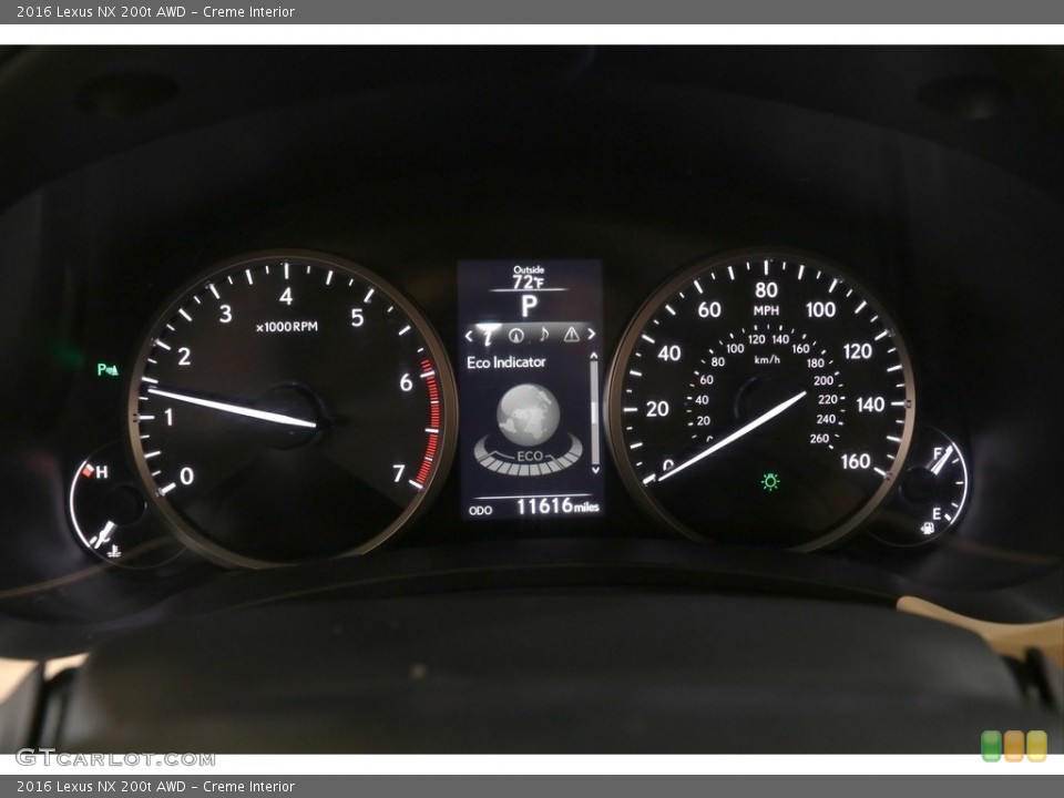 Creme Interior Gauges for the 2016 Lexus NX 200t AWD #140440676