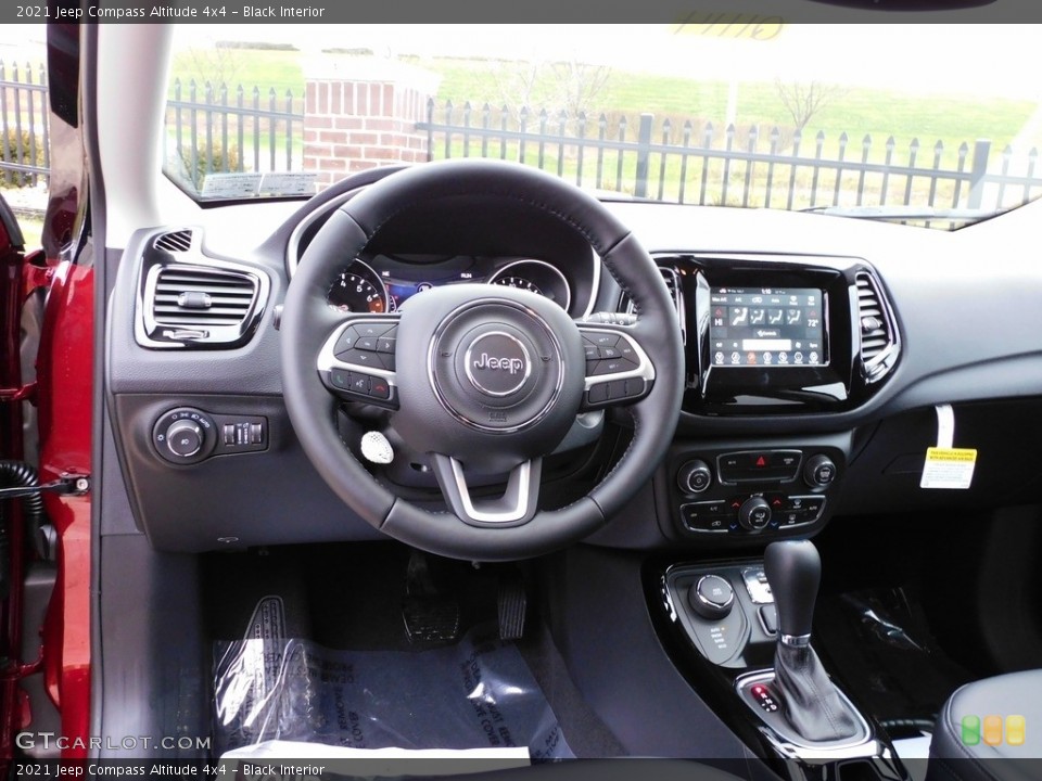 Black Interior Dashboard for the 2021 Jeep Compass Altitude 4x4 #140440895