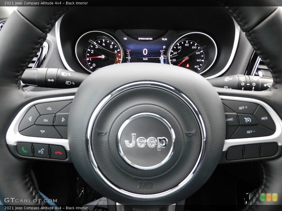 Black Interior Steering Wheel for the 2021 Jeep Compass Altitude 4x4 #140441023