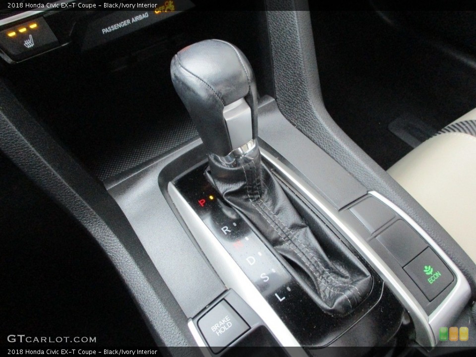 Black/Ivory Interior Transmission for the 2018 Honda Civic EX-T Coupe #140443847