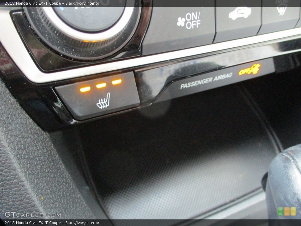Black/Ivory Interior Controls for the 2018 Honda Civic EX-T Coupe #140443925