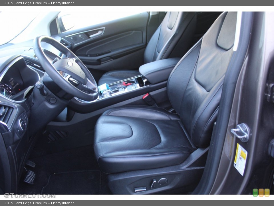 Ebony Interior Front Seat for the 2019 Ford Edge Titanium #140446451