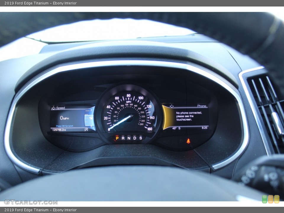Ebony Interior Gauges for the 2019 Ford Edge Titanium #140446510