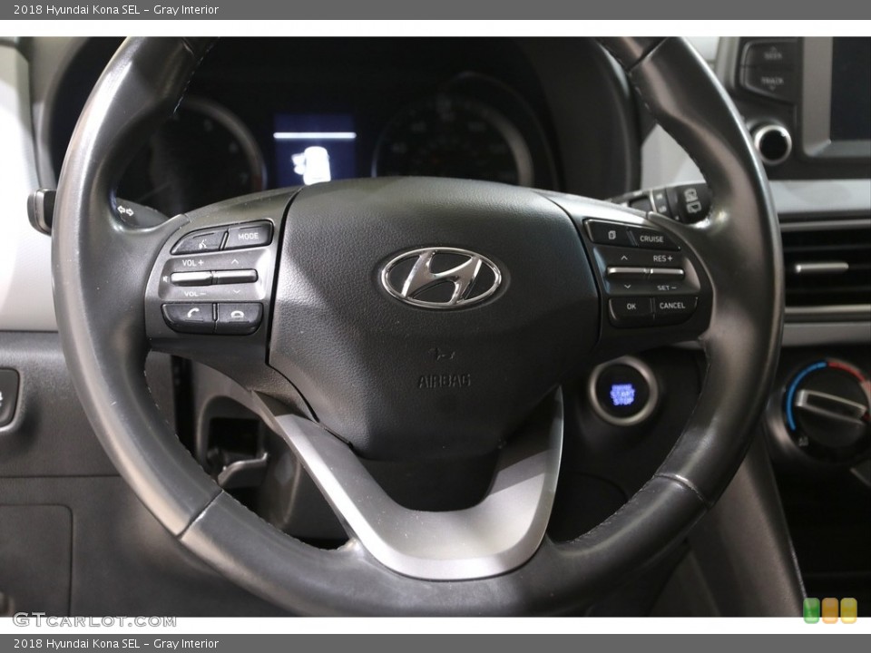 Gray Interior Steering Wheel for the 2018 Hyundai Kona SEL #140447582