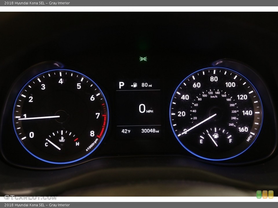 Gray Interior Gauges for the 2018 Hyundai Kona SEL #140447594