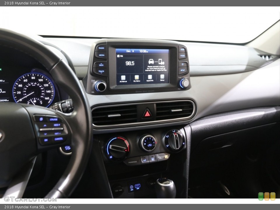 Gray Interior Controls for the 2018 Hyundai Kona SEL #140447609