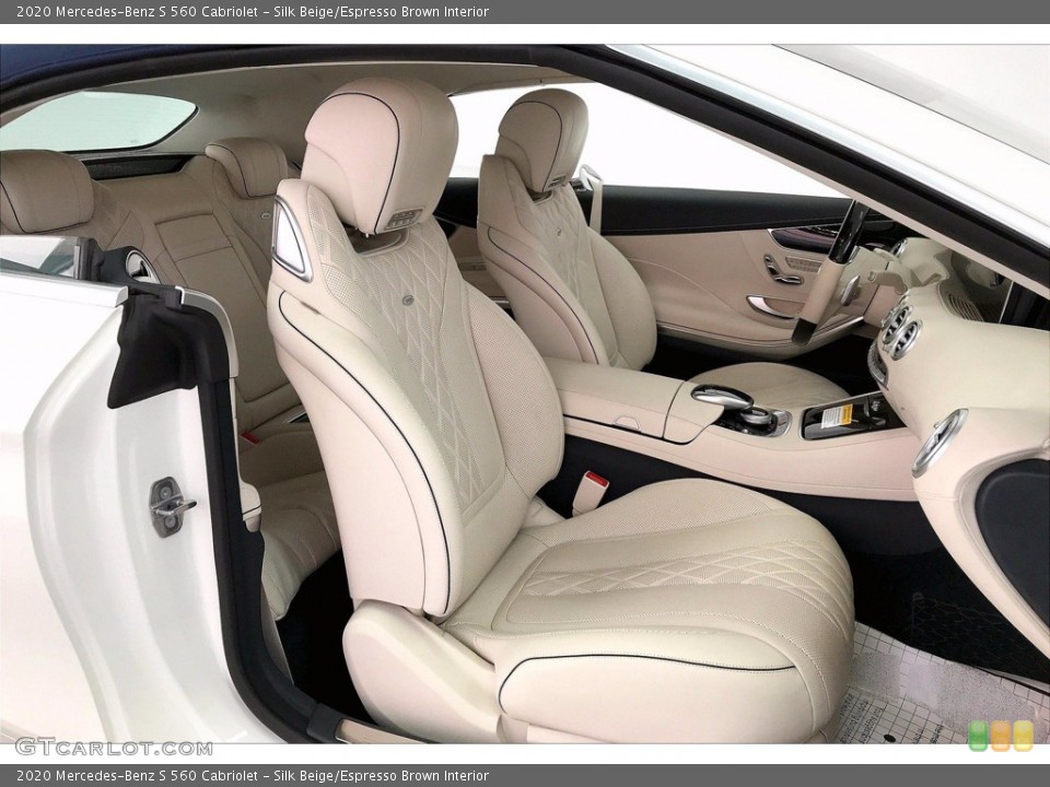 Silk Beige/Espresso Brown Interior Photo for the 2020 Mercedes-Benz S 560 Cabriolet #140448251
