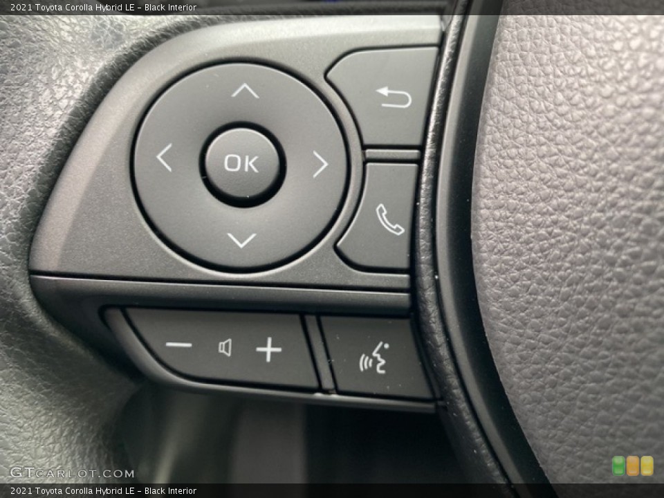 Black Interior Steering Wheel for the 2021 Toyota Corolla Hybrid LE #140449184
