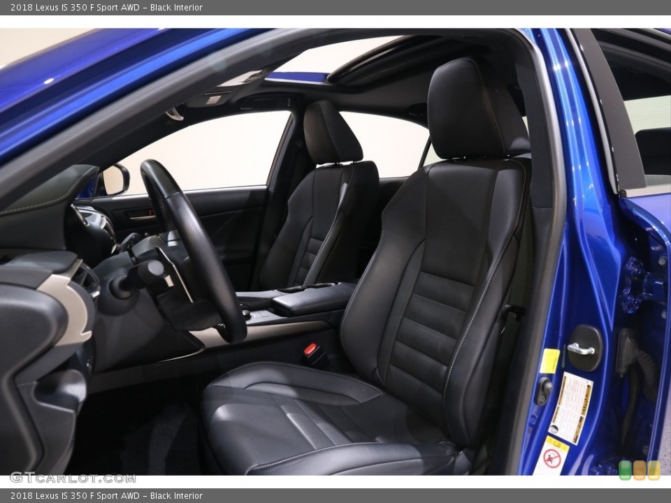 Black Interior Front Seat for the 2018 Lexus IS 350 F Sport AWD #140452273