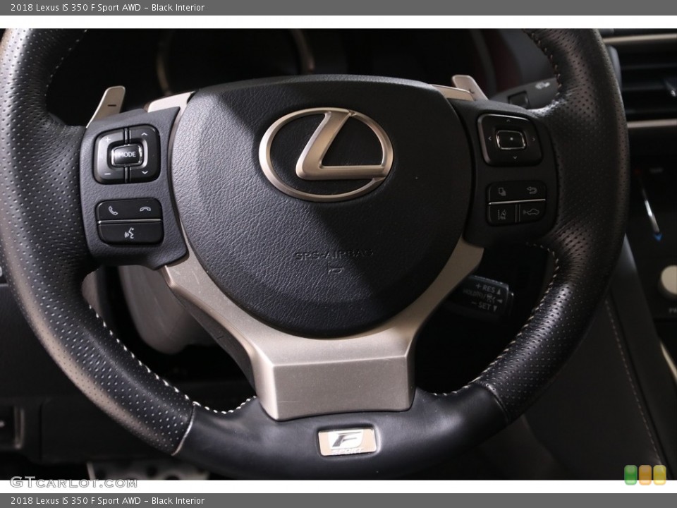 Black Interior Steering Wheel for the 2018 Lexus IS 350 F Sport AWD #140452306