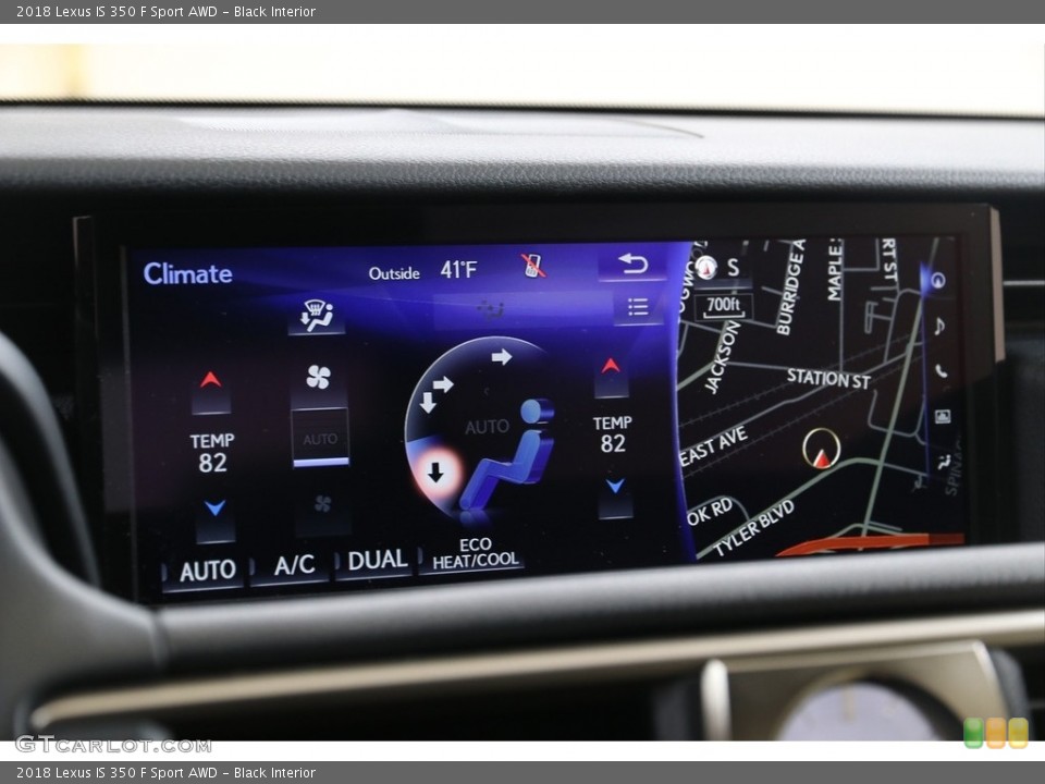 Black Interior Controls for the 2018 Lexus IS 350 F Sport AWD #140452543