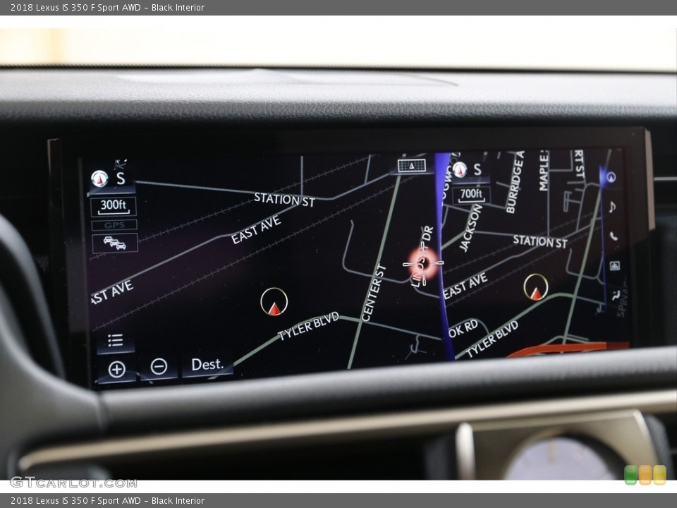 Black Interior Navigation for the 2018 Lexus IS 350 F Sport AWD #140452609