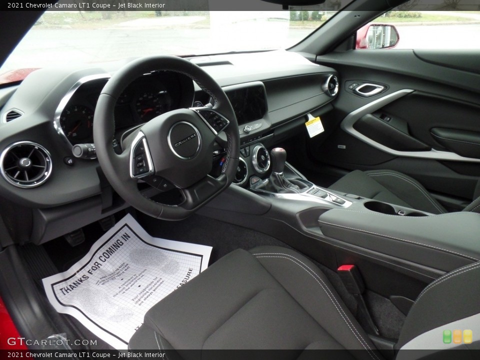 Jet Black Interior Front Seat for the 2021 Chevrolet Camaro LT1 Coupe #140452822
