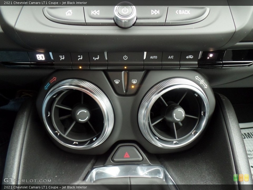Jet Black Interior Controls for the 2021 Chevrolet Camaro LT1 Coupe #140453011