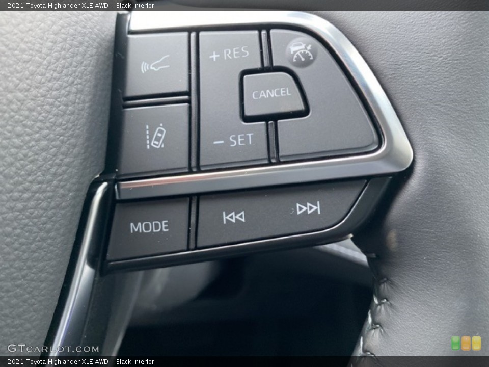 Black Interior Steering Wheel for the 2021 Toyota Highlander XLE AWD #140456215