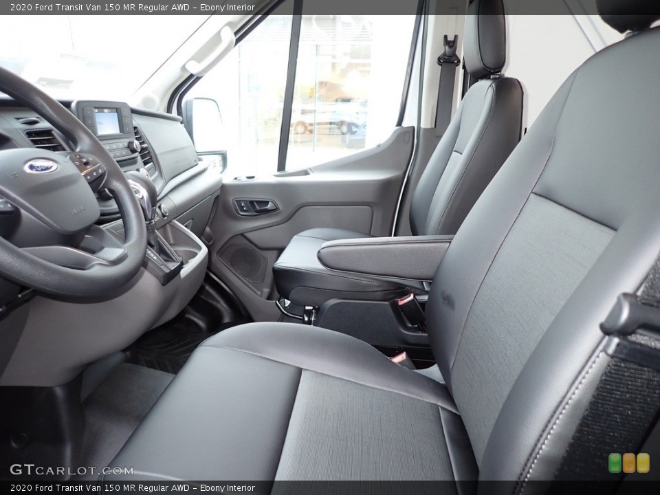 Ebony Interior Front Seat for the 2020 Ford Transit Van 150 MR Regular AWD #140457328