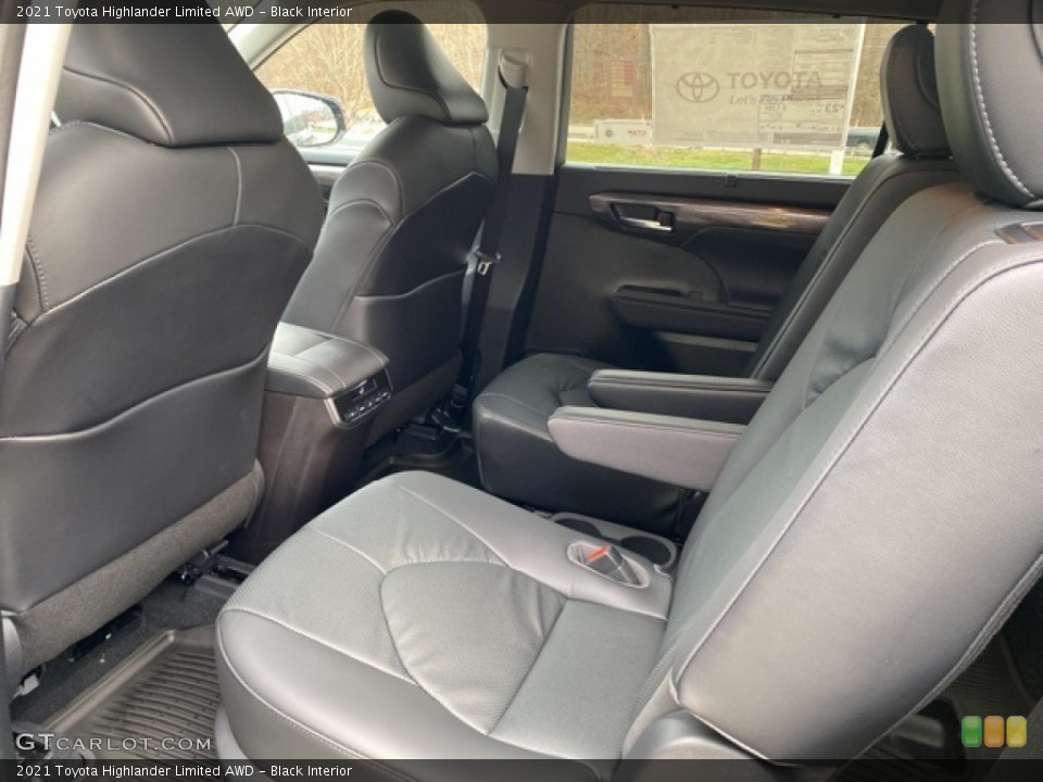 Black Interior Rear Seat for the 2021 Toyota Highlander Limited AWD #140457748