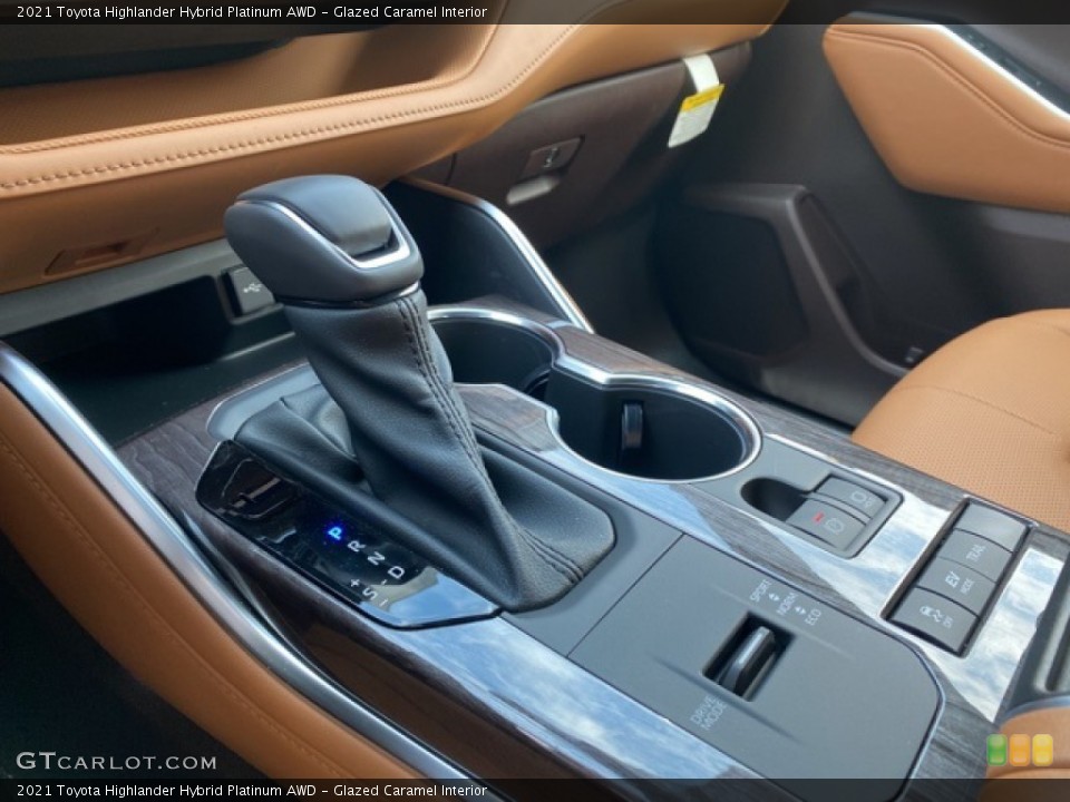 Glazed Caramel Interior Transmission for the 2021 Toyota Highlander Hybrid Platinum AWD #140458048