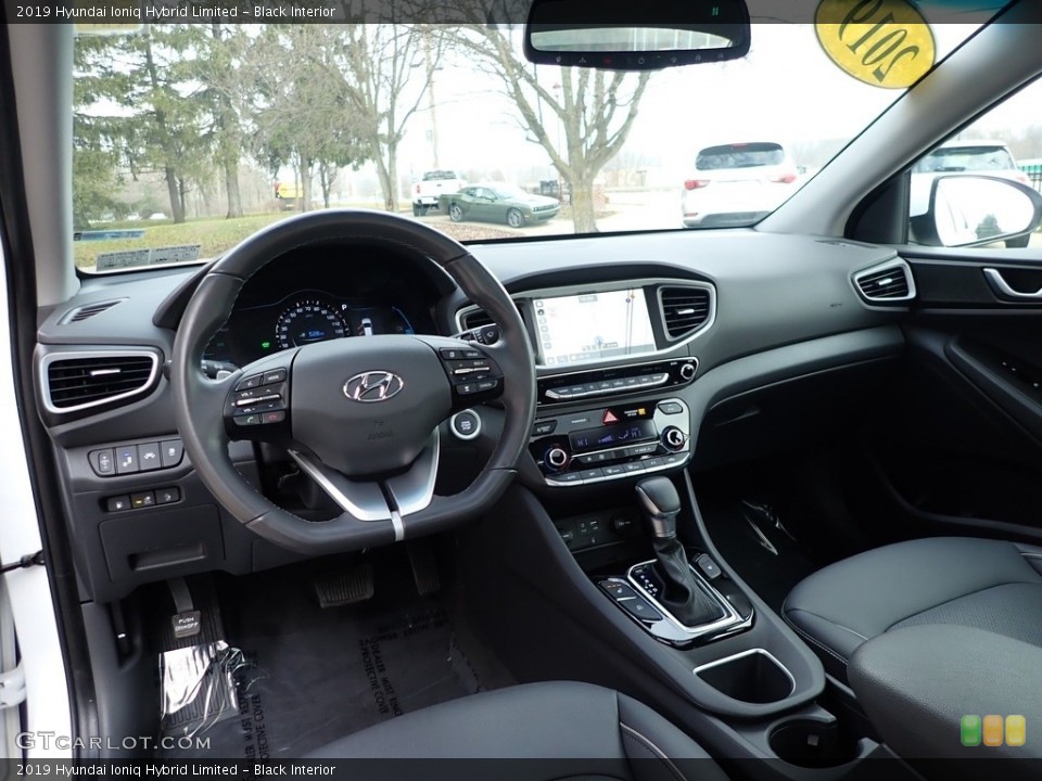 Black Interior Dashboard for the 2019 Hyundai Ioniq Hybrid Limited #140461090