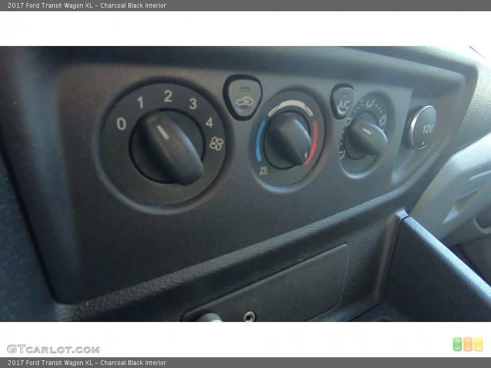 Charcoal Black Interior Controls for the 2017 Ford Transit Wagon XL #140462875