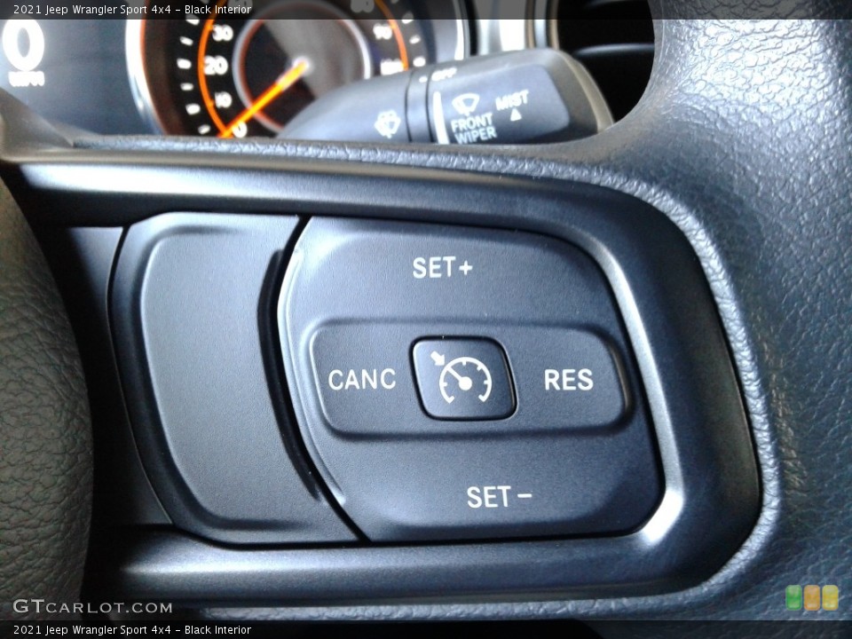 Black Interior Steering Wheel for the 2021 Jeep Wrangler Sport 4x4 #140469133